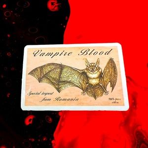 Vampire Blood Witchy Sorceress Supreme Potion B0ttle Label Sticker